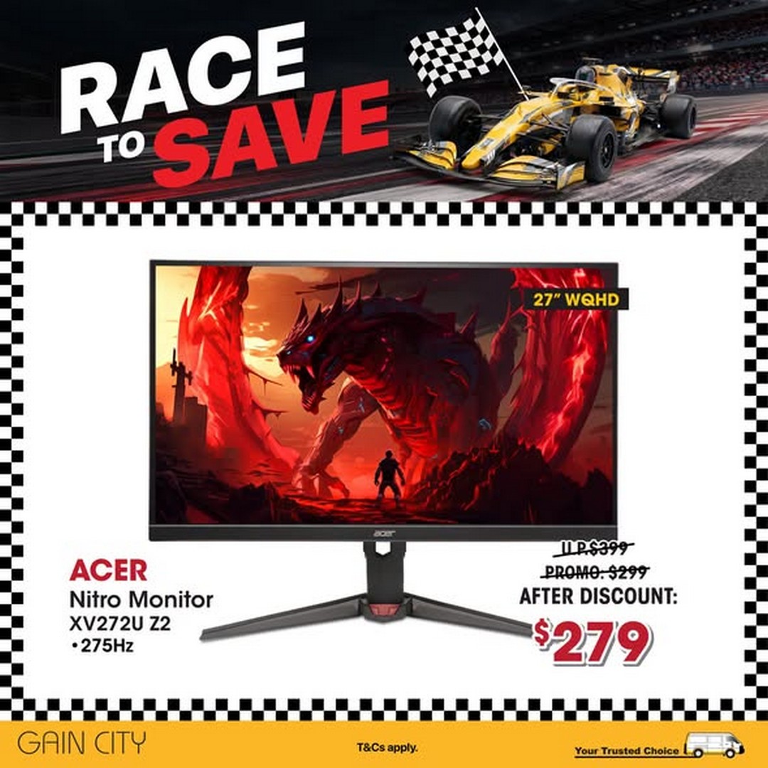 Gain-City-Race-To-Save-Promotion-on-Tech-Gadgets-with-20-Off-2 2-4 October 2026: Gain City: Race To Save Promotion on Tech Gadgets with $20 Off Every $200 Spent, $100 Off Every $900 Spent and No Cap on Discounts