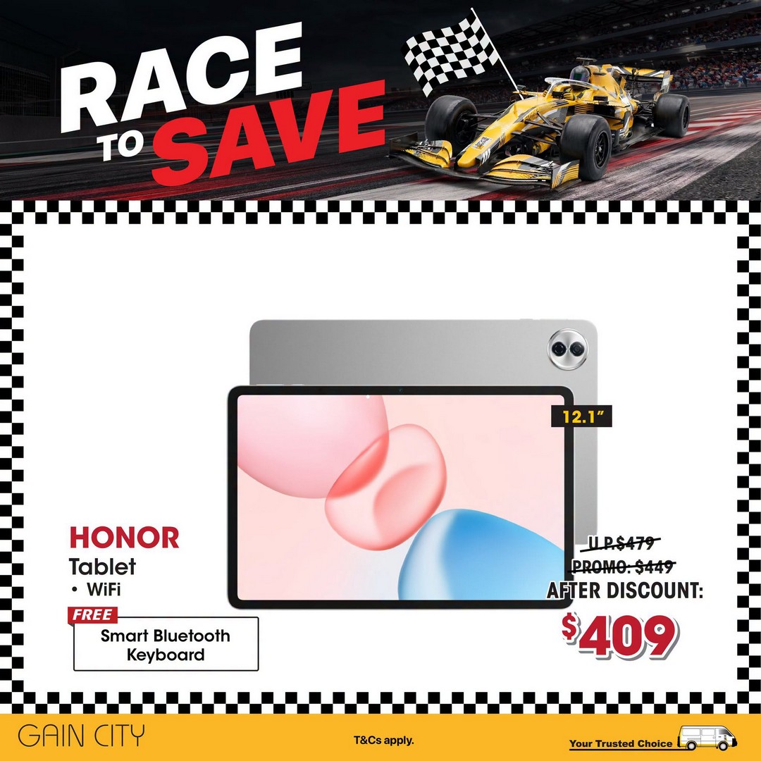 Gain-City-Race-To-Save-Promotion-on-Tech-Gadgets-with-20-Off-4 2-4 October 2026: Gain City: Race To Save Promotion on Tech Gadgets with $20 Off Every $200 Spent, $100 Off Every $900 Spent and No Cap on Discounts