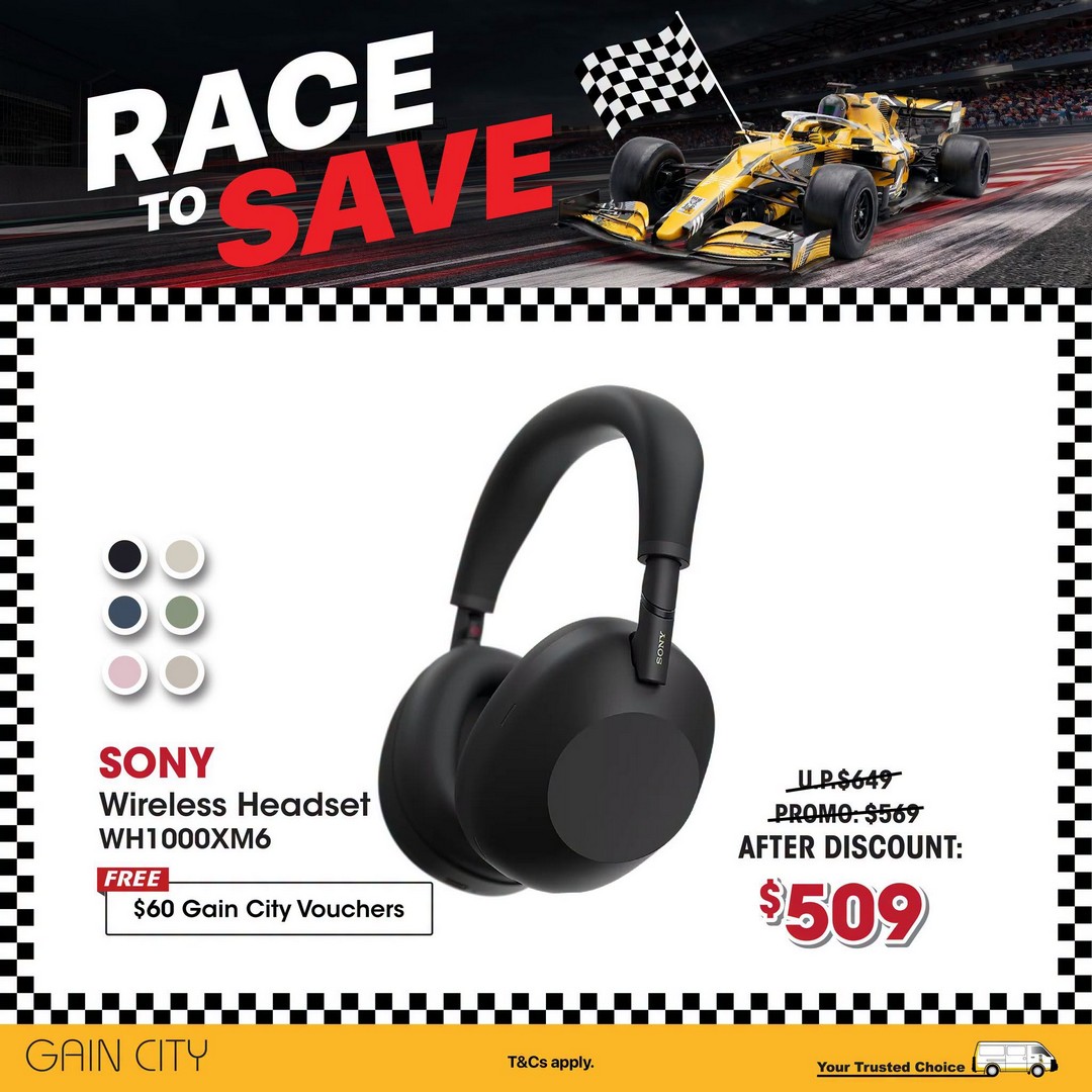 Gain-City-Race-To-Save-Promotion-on-Tech-Gadgets-with-20-Off-5 2-4 October 2026: Gain City: Race To Save Promotion on Tech Gadgets with $20 Off Every $200 Spent, $100 Off Every $900 Spent and No Cap on Discounts