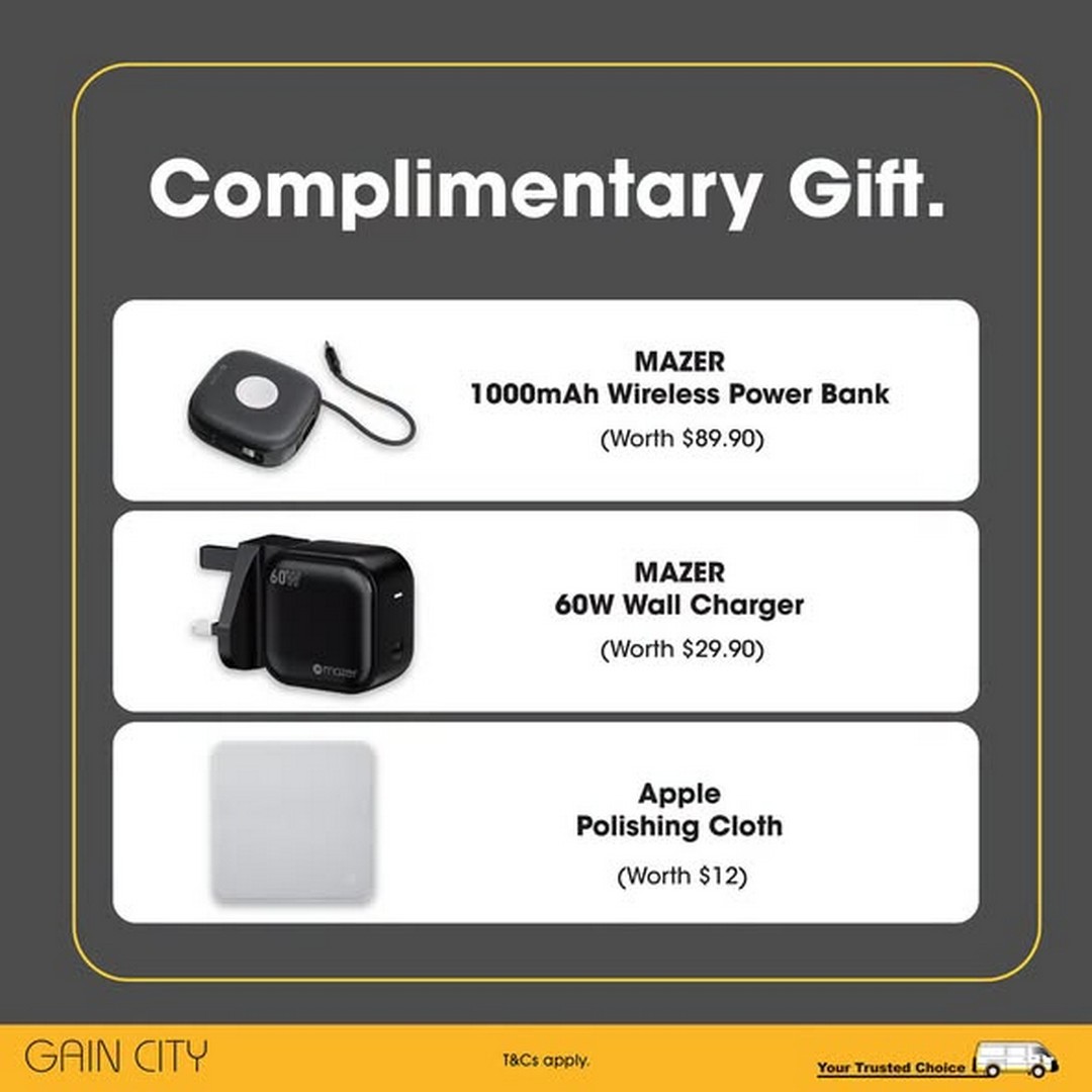 Gain-City-Singapore-iPhone-Duo-Registration-Promotion-3 16 October 2026 onwards: Gain City Singapore: iPhone Duo Registration Promotion – Enjoy Exclusive Registration Perks Worth Up to $1,011 at Gain City Megastore@Sungei Kadut