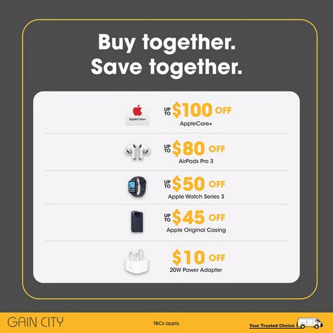 Gain-City-Singapore-iPhone-Duo-Registration-Promotion-4 16 October 2026 onwards: Gain City Singapore: iPhone Duo Registration Promotion – Enjoy Exclusive Registration Perks Worth Up to $1,011 at Gain City Megastore@Sungei Kadut