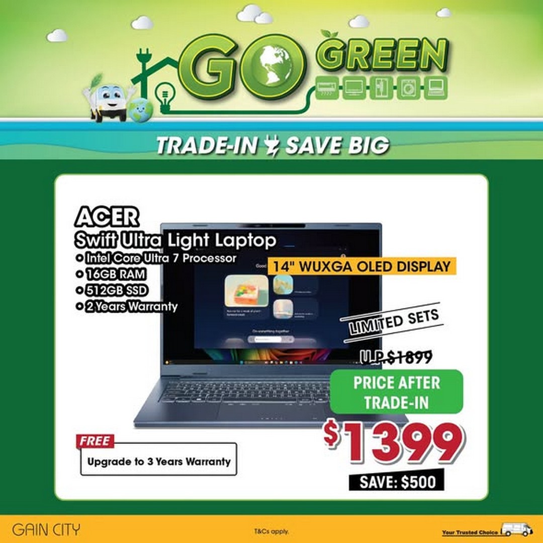 Gain-City-Singapore-–-Up-to-1000-Off-Electronics-and-Home-Appliances-3 19 October 2026 onwards: Gain City Singapore – Up to $1,000 Off Electronics and Home Appliances, Extra 10% Off Online & Up to $60 Off with NETS In-Store Promotion