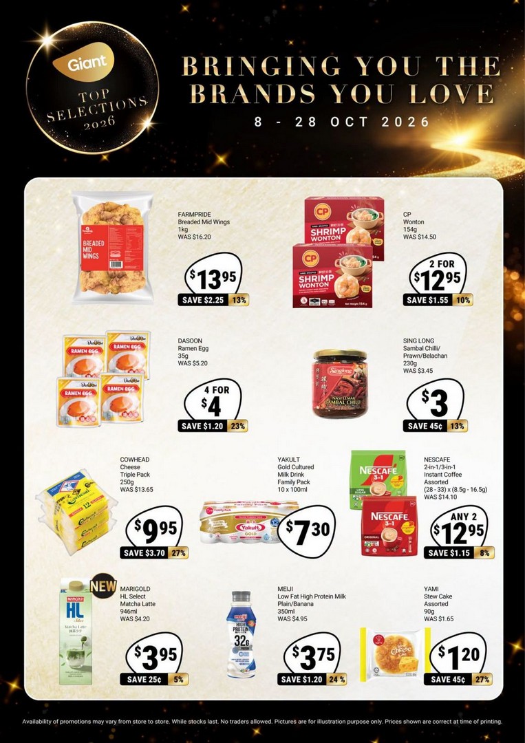 Giant-Singapore-Top-Selections-2026-Promotion 8-28 October 2026: Giant Singapore: Top Selections 2026 Promotion – Save Up to 27% on Groceries, Frozen Food, Snacks and Drinks at Selected Giant Stores