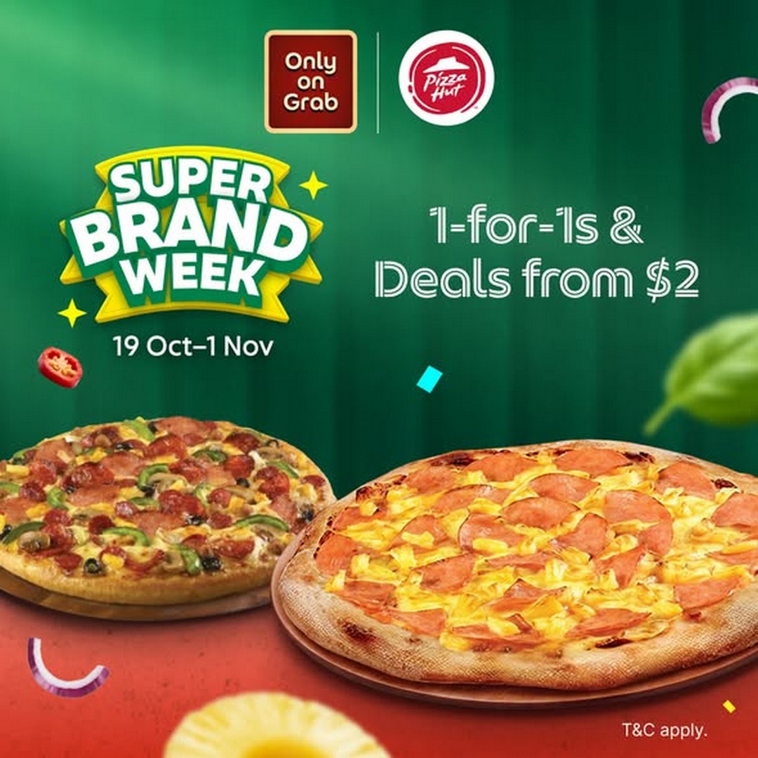 GrabFood-x-Pizza-Hut-Singapore-1-for-1-Pizza-Deals Now till 1 November 2026: GrabFood x Pizza Hut Singapore 1-for-1 Pizza Deals and More Exclusive Food Promotions on Grab App