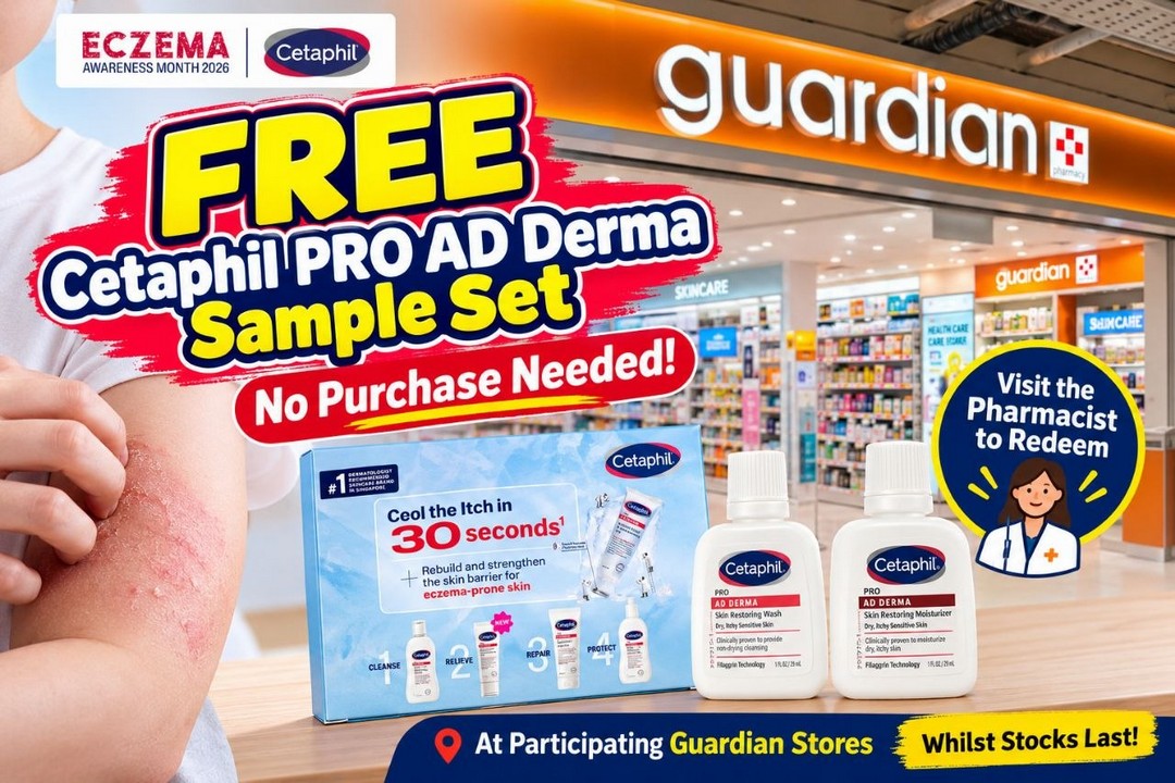 Guardian-Singapore-FREE-Cetaphil-PRO-AD-Derma-Sample-Set 20 October 2026 onwards: Guardian Singapore: FREE Cetaphil PRO AD Derma Sample Set Giveaway for Dry, Sensitive and Eczema-Prone Skin at Selected Outlets, No Purchase Needed