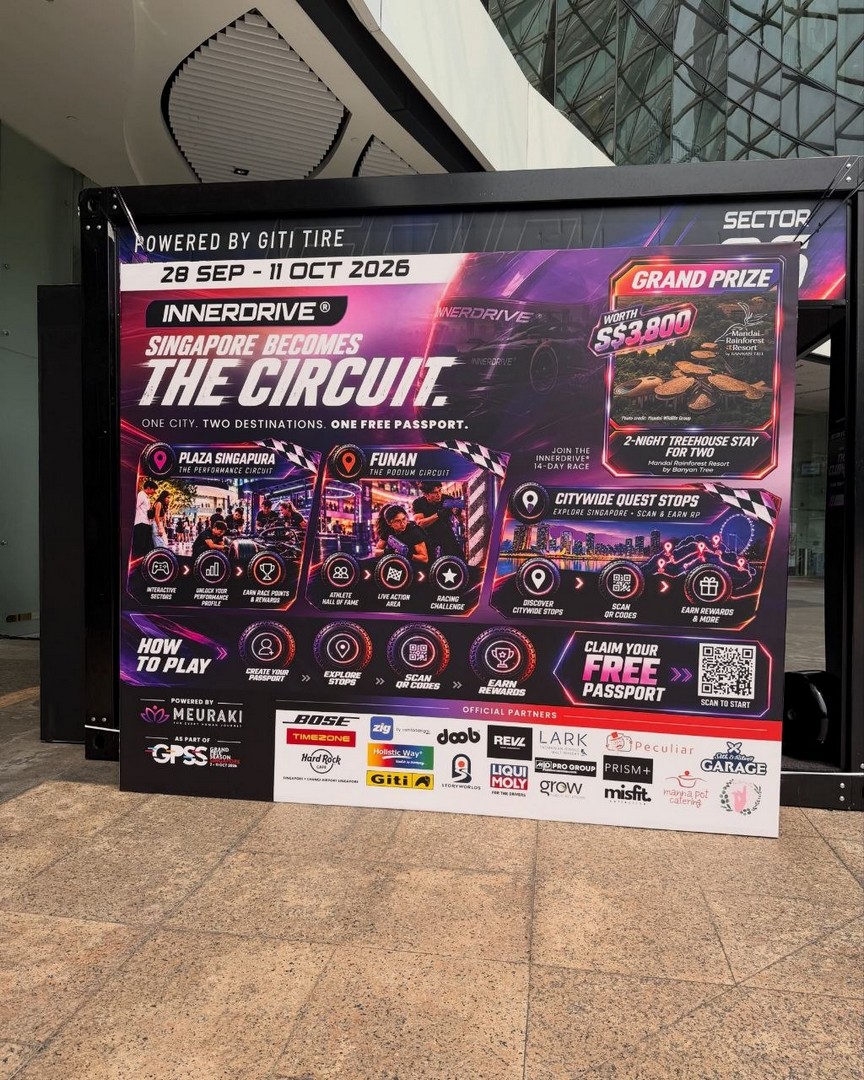 INNERDRIVE-–-The-Performance-Circuit-2 5-11 October 2026: INNERDRIVE – The Performance Circuit: Free Bose Pouches, Umbrellas & Wellness Rewards at Plaza Singapura