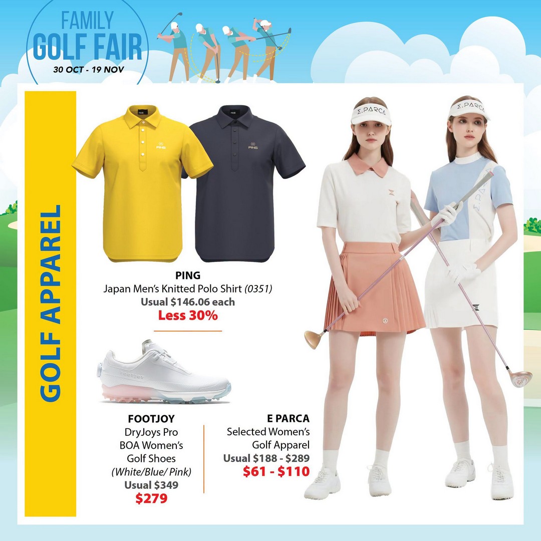 Isetan-Singapore-Family-Golf-Fair-4 30 October–19 November 2026: Isetan Singapore Family Golf Fair – Shop Golf Apparel, New Arrivals, Essentials and Accessories at Isetan Scotts
