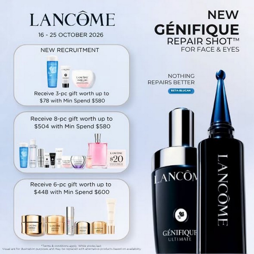 Isetan-Singapore-LOreal-Brand-Week-Beauty-Promotion 16-25 October 2026: Isetan Singapore: L'Oréal Brand Week Beauty Promotion – Enjoy 10% Off Armani Beauty, YSL Beauty, Kiehl's, Shu Uemura and Lancôme at Isetan Scotts, Level 1, with Exclusive In-Store Deals