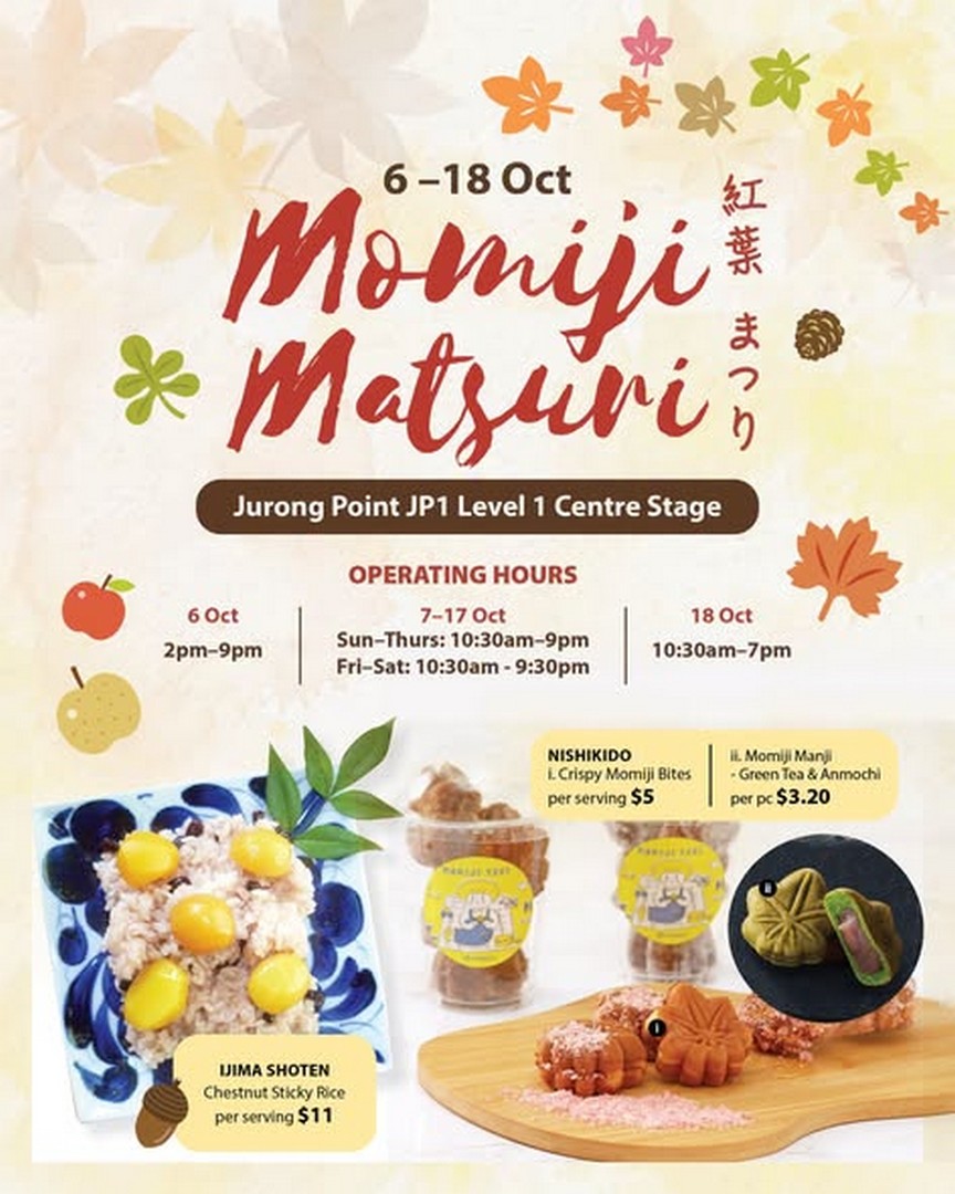 Isetan-Singapore-Momiji-Matsuri-Seasonal-Food-Promotion-at-Jurong-Point 6-18 October 2026: Isetan Singapore: Momiji Matsuri Seasonal Food Promotion at Jurong Point