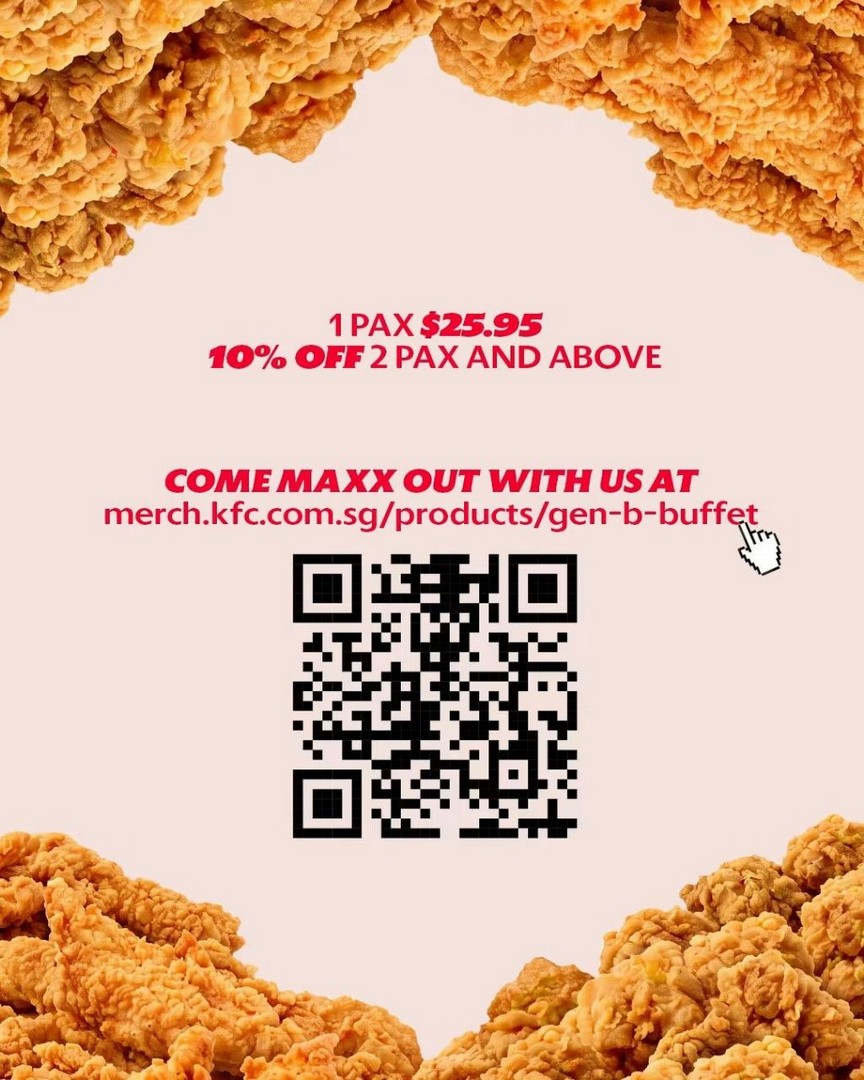 KFC-Singapore-Gen-B-Boneless-Buffet-Promotion-with-90-Minutes-3 16 October 2026: KFC Singapore: Gen B Boneless Buffet Promotion with 90 Minutes of Unlimited Chicken at *SCAPE