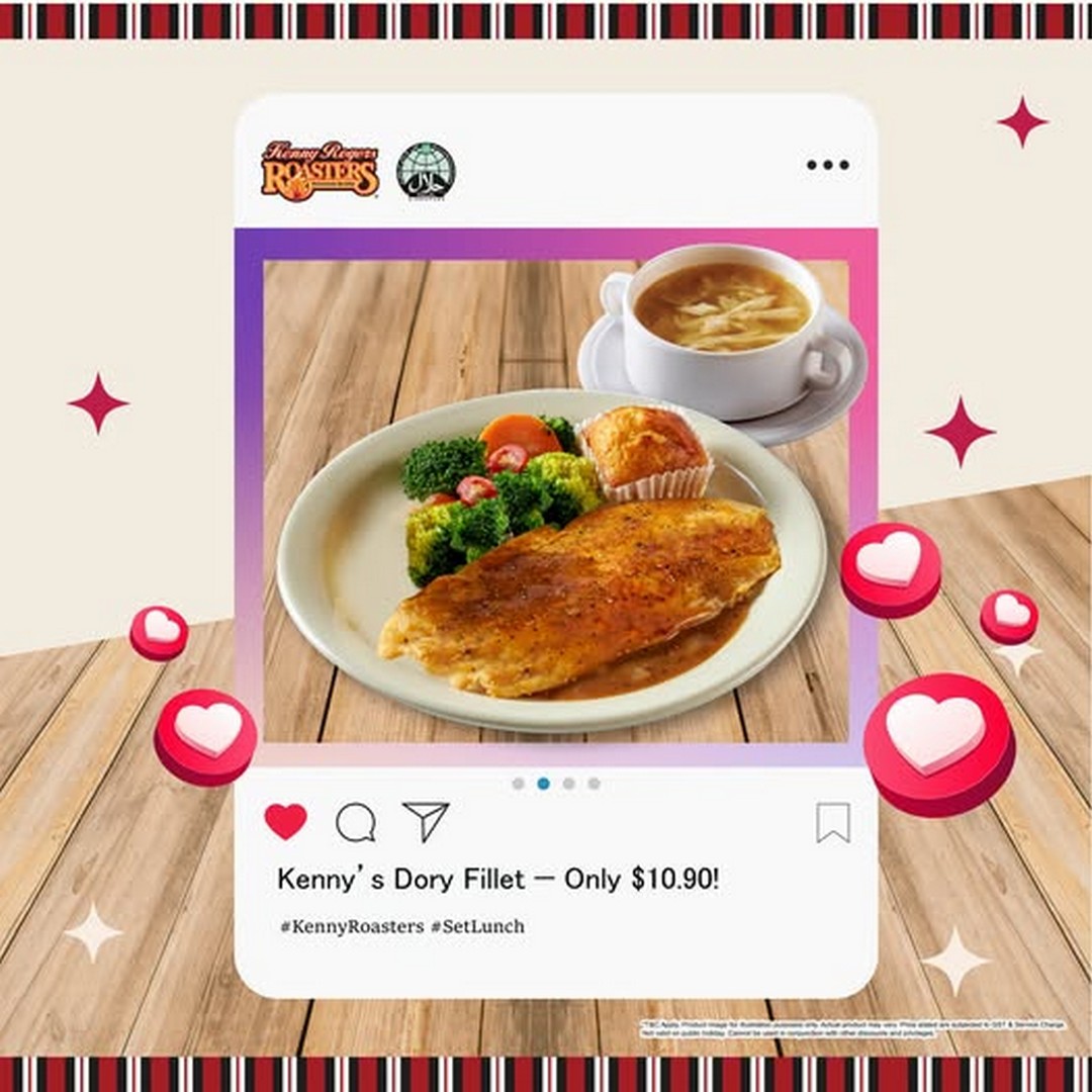 Kenny-Rogers-Roasters-Singapore-10.80-Dory-Fillet-Meal 7 October 2026 onwards: Kenny Rogers Roasters Singapore: $10.80 Dory Fillet Meal Promotion with Choice of Side and Soup of the Day at Marina Square and Clementi Mall