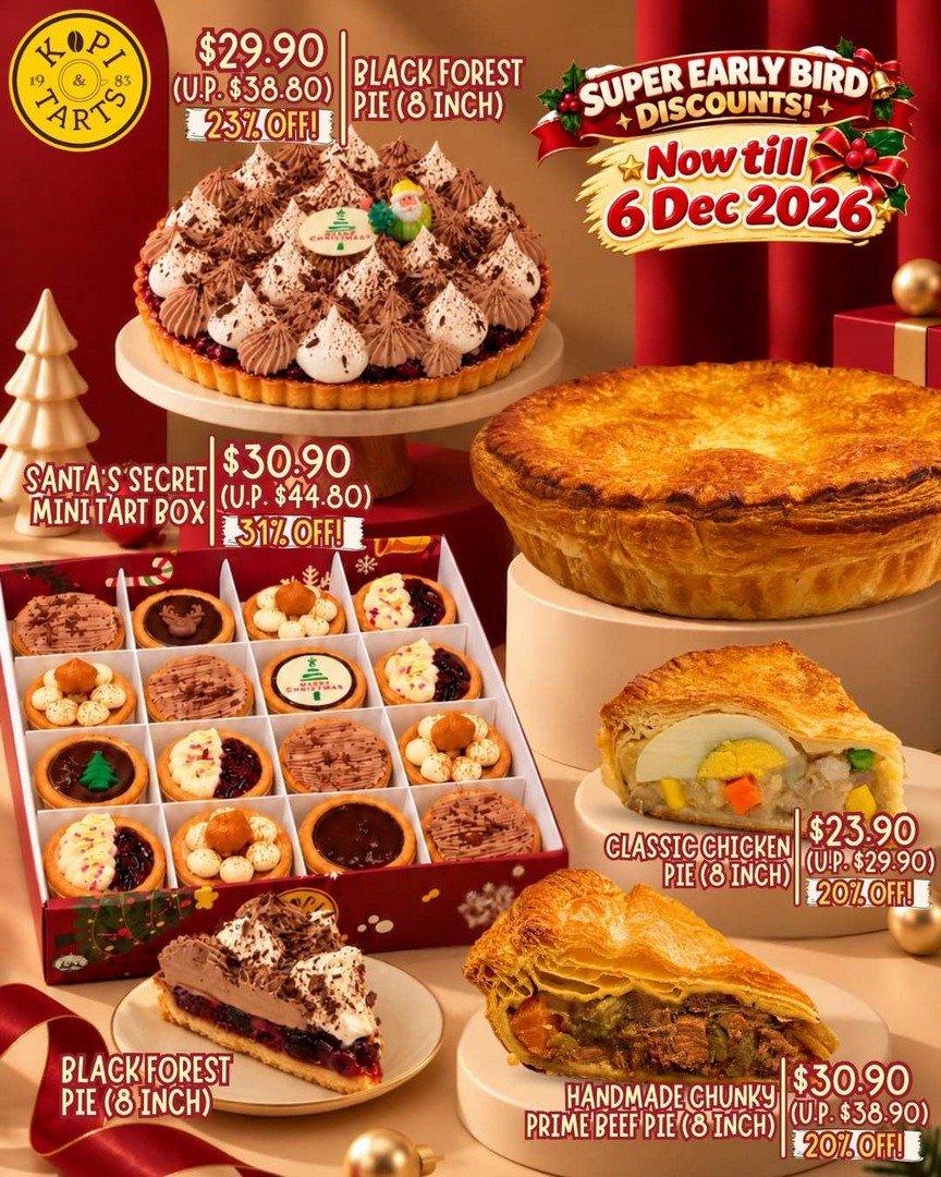 Kopi-Tarts-Christmas-Promotion-–-Enjoy-Up-to-31-OFF 28 October-6 November 2026: Kopi & Tarts Christmas Promotion – Enjoy Up to 31% OFF Festive Pies and Mini Tarts Online