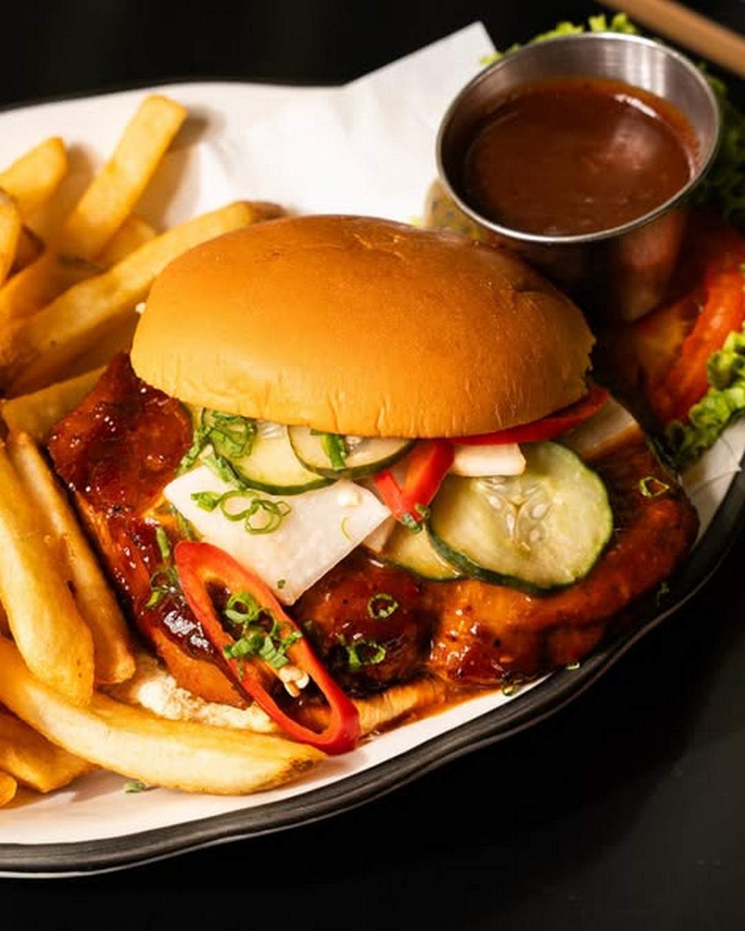 Lee-Kum-Kee-Singapore-Limited-Time-Black-Tap-Macau-BBQ-Pork-2 3 October 2026 onwards: Lee Kum Kee Singapore: Limited-Time Black Tap Macau BBQ Pork Sandwich & Umami Wings Promotion, featuring Lee Kum Kee Sauces
