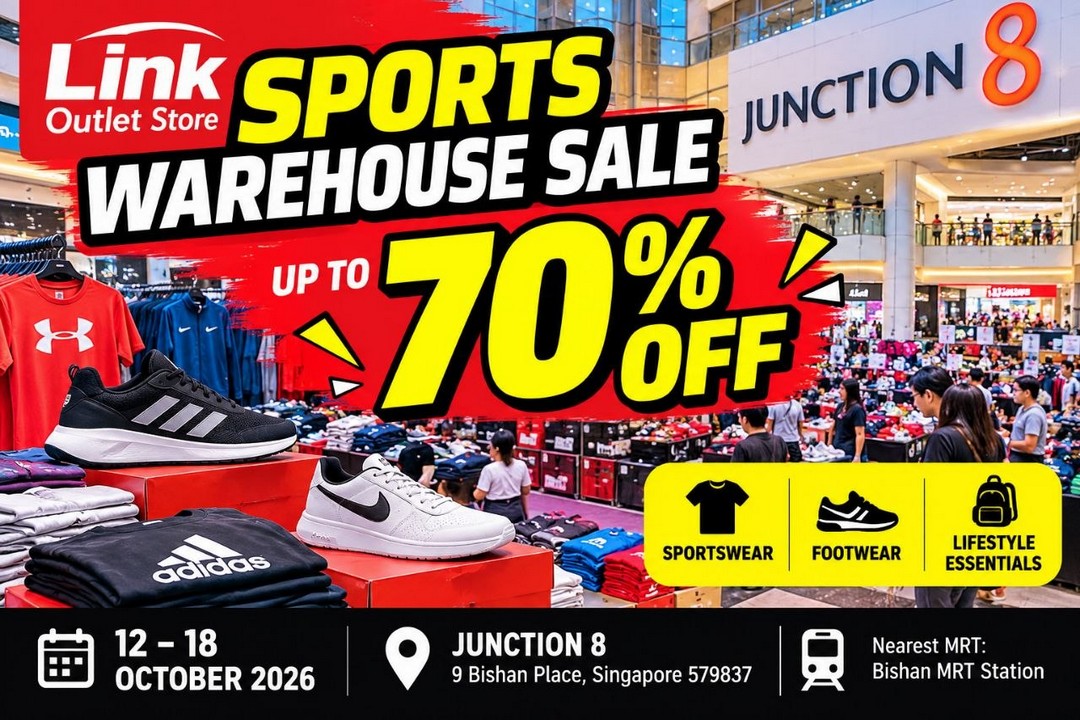 Link-Outlet-Store-Sports-Warehouse-Sale-with-Up-to-70-OFF 12-18 October 2026: Link Outlet Store: Sports Warehouse Sale with Up to 70% OFF at Junction 8 Singapore