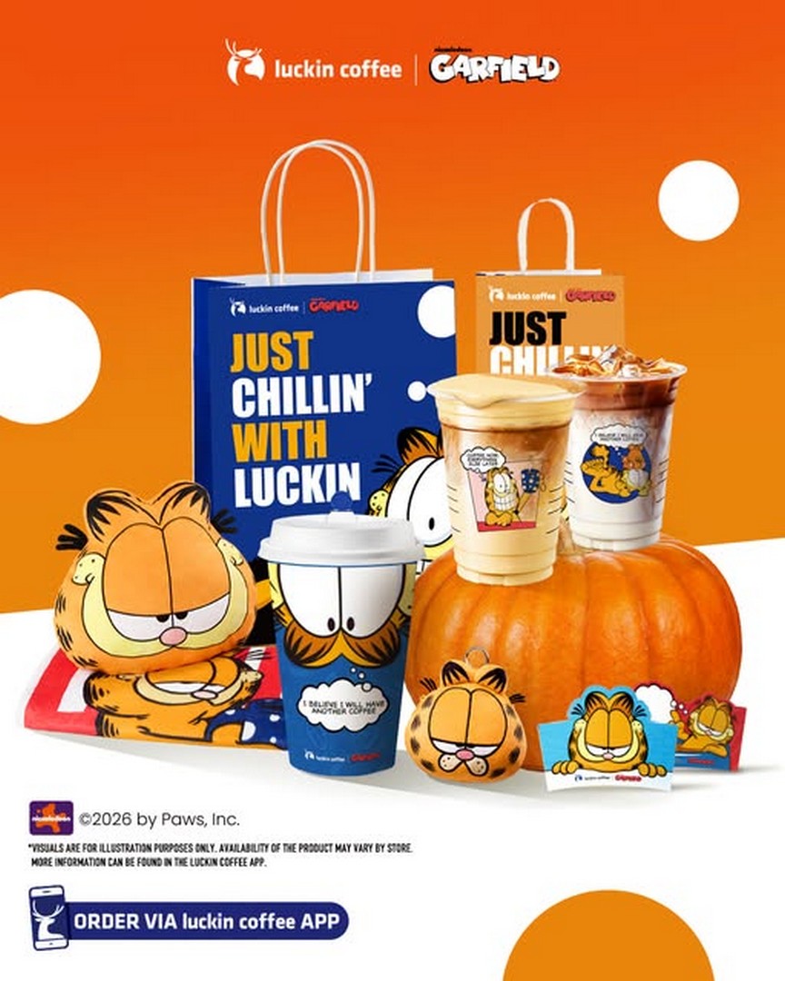 Luckin-Coffee-Singapore-Garfield-Just-Chillin-Duo-Set 19 October 2026 Onwards: Luckin Coffee Singapore: Garfield Just Chillin' Duo Set at $23.80 with 2 Selected Drinks and Exclusive 2-in-1 Pillow Blanket