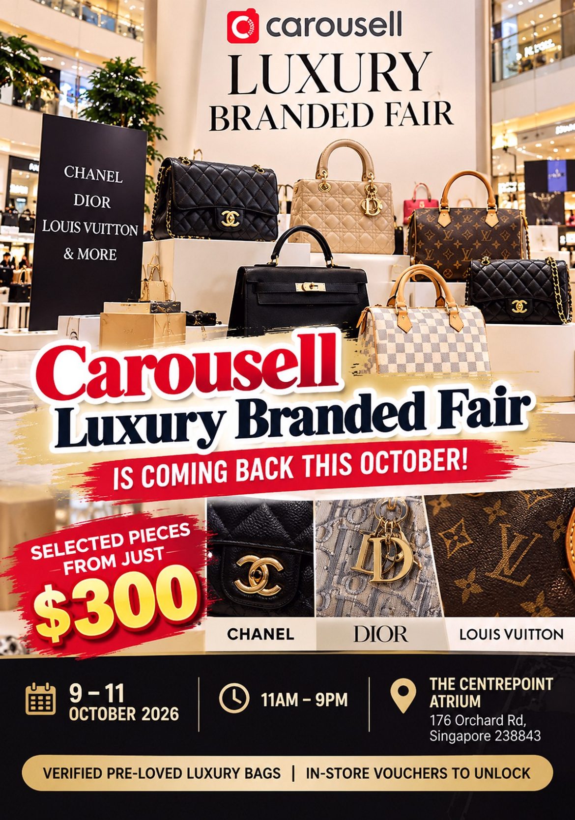 9–11 Oct 2026: Carousell Luxury Branded Fair Sale – Pre-Loved Designer ...