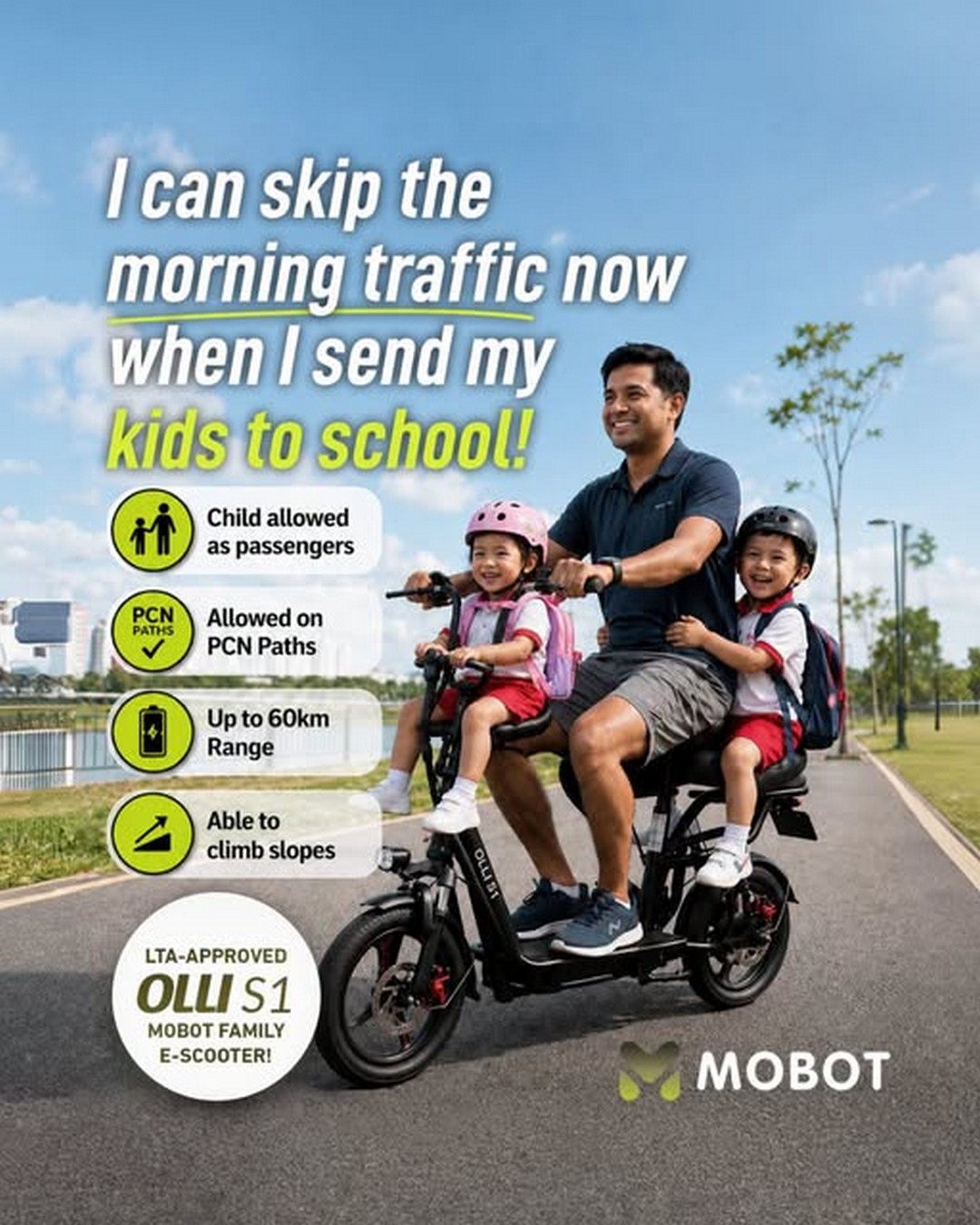 MOBOT-OLLI-Drive-S1-Smart-Home-Tech-Show-Promotion 1-4 October 2026: MOBOT: OLLI Drive S1 Smart Home Tech Show Promotion – Save $400 on a Family E-Scooter at Suntec Convention Centre