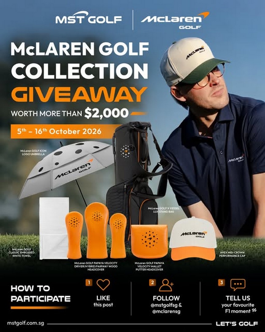 MST-Golf-Singapore-McLaren-Golf-Giveaway 5–16 October 2026: MST Golf Singapore: McLaren Golf Giveaway – Win Over $2,000 Worth of McLaren Golf Products