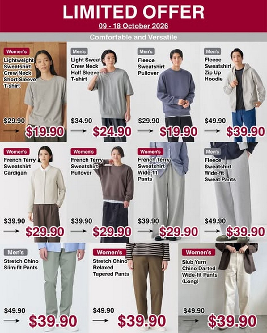 MUJI-Singapore-Special-Price-Promotion-on-Jersey-T-shirts-3 9-18 October 2026: MUJI Singapore: Special Price Promotion on Jersey T-shirts, Flannel Pyjamas, Home Storage Essentials and Cacao Truffles – In-Store and Online Deals