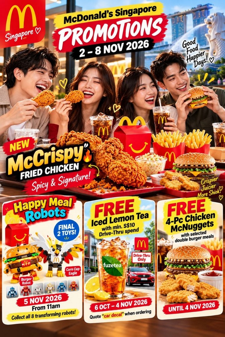 McDonalds-Singapore-New-McCrispy-Fried-Chicken-Promotion-2 2–8 November 2026: McDonald’s Singapore, New McCrispy Fried Chicken Promotion from S$7.95, Final Happy Meal Robots Toys & Freebies at Participating Outlets and Drive-Thrus