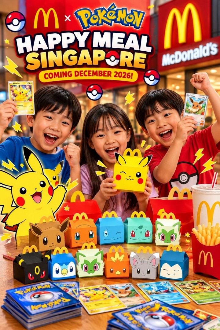 McDonalds-Singapore-Pokemon-Happy-Meal-Promotion-4 December 2026 onwards: McDonald’s Singapore Pokémon Happy Meal Promotion – 15 Collectible Pokémon Toys & Trading Cards Coming Soon!