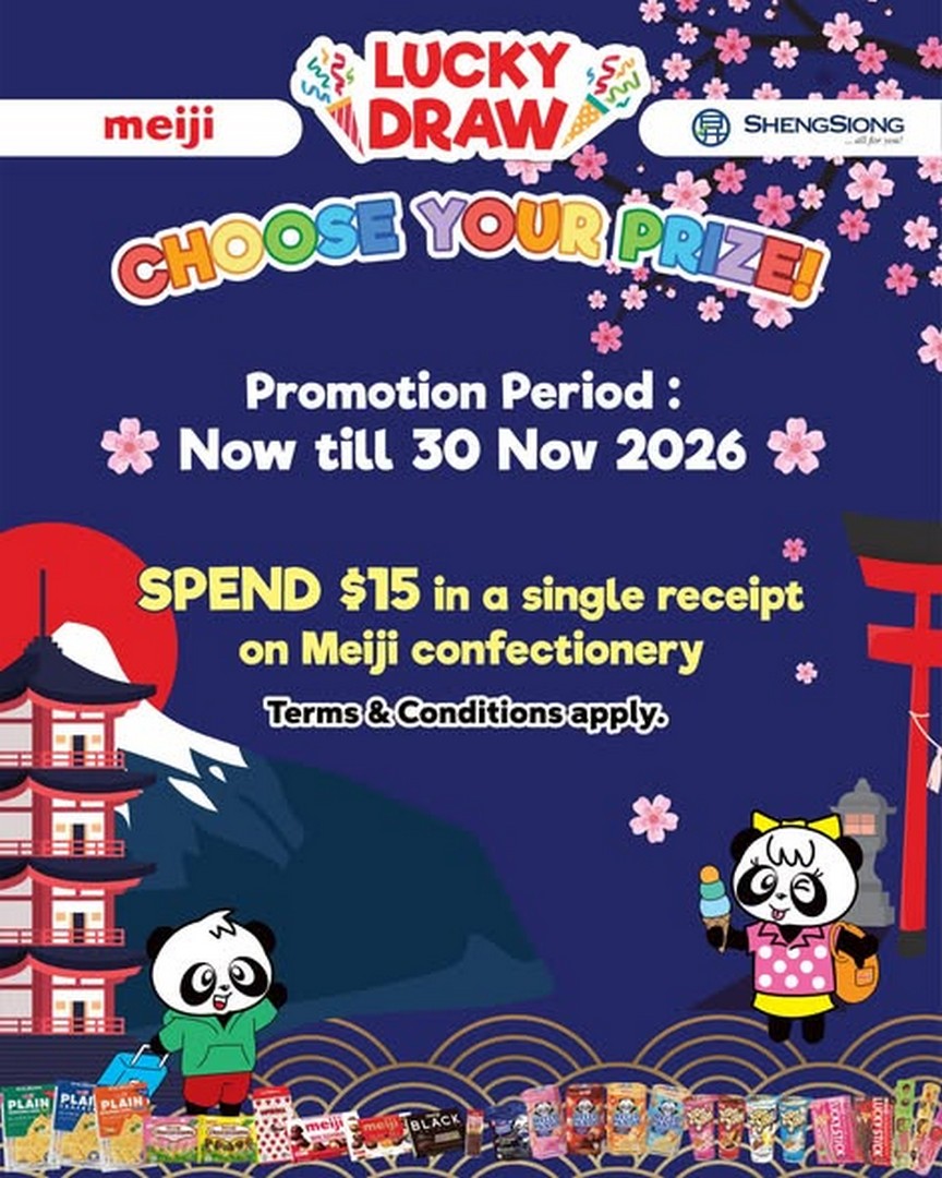 Meiji-Seika-Singapore-Meiji-x-Sheng-Siong-Choose-Your-Prize-1-1 Now till 30 November 2026: Meiji Seika Singapore: Meiji x Sheng Siong Choose Your Prize Promotion at Any Sheng Siong Store