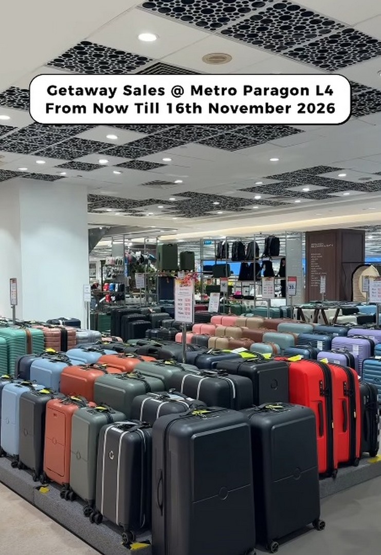 Metro-Paragon-Branded-Menswear-Luggage-Sale Now till 16 November 2026: Metro Paragon Branded Menswear & Luggage Sale at Level 4 – Travel Essentials and Fashion Deals in Singapore