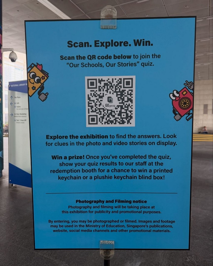 Ministry-of-Education-Singapore-FREE-Printed-Keychain-2 Now Till 25 October 2026: Ministry of Education Singapore: FREE Printed Keychain or Plushie Keychain Blind Box at “Our Schools, Our Stories” Photo & Video Exhibition 2026, National Library Building Level 1 Plaza, 12pm–8pm Daily