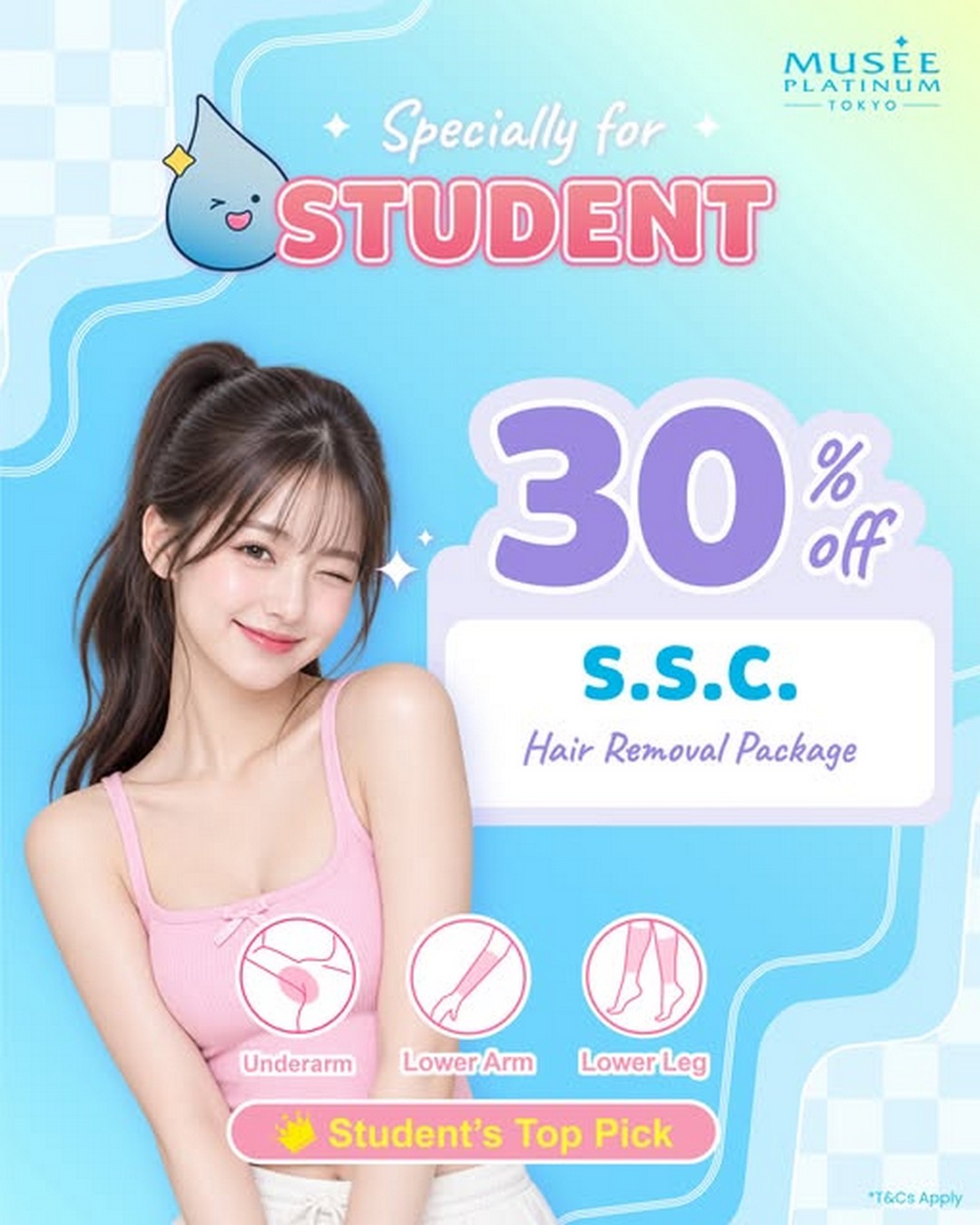 Musee-Platinum-Student-Self-Care-Promotion-with-30-Off-Hair-Removal 2 October 2026 onwards: Musee Platinum: Student Self-Care Promotion with 30% Off Hair Removal and 20% Off Skin Management & Body Renewal Treatments