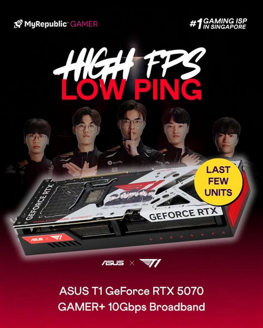 MyRepublic-Singapore-ASUS-T1-GeForce-RTX-5070-and-GAMER 14 October 2026 onwards: MyRepublic Singapore: ASUS T1 GeForce RTX 5070 and GAMER+ 10Gbps Broadband Bundle Promotion at $104.99/Month for 24 Months