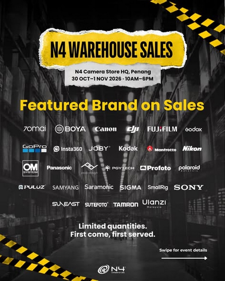 N4-Camera-Store-Warehouse-Sale-with-Up-to-70-Off-2 30 October-1 November 2026: N4 Camera Store: Warehouse Sale with Up to 70% Off Cameras, Gadgets, Studio Equipment and Home Appliances at Simpang Ampat, Penang