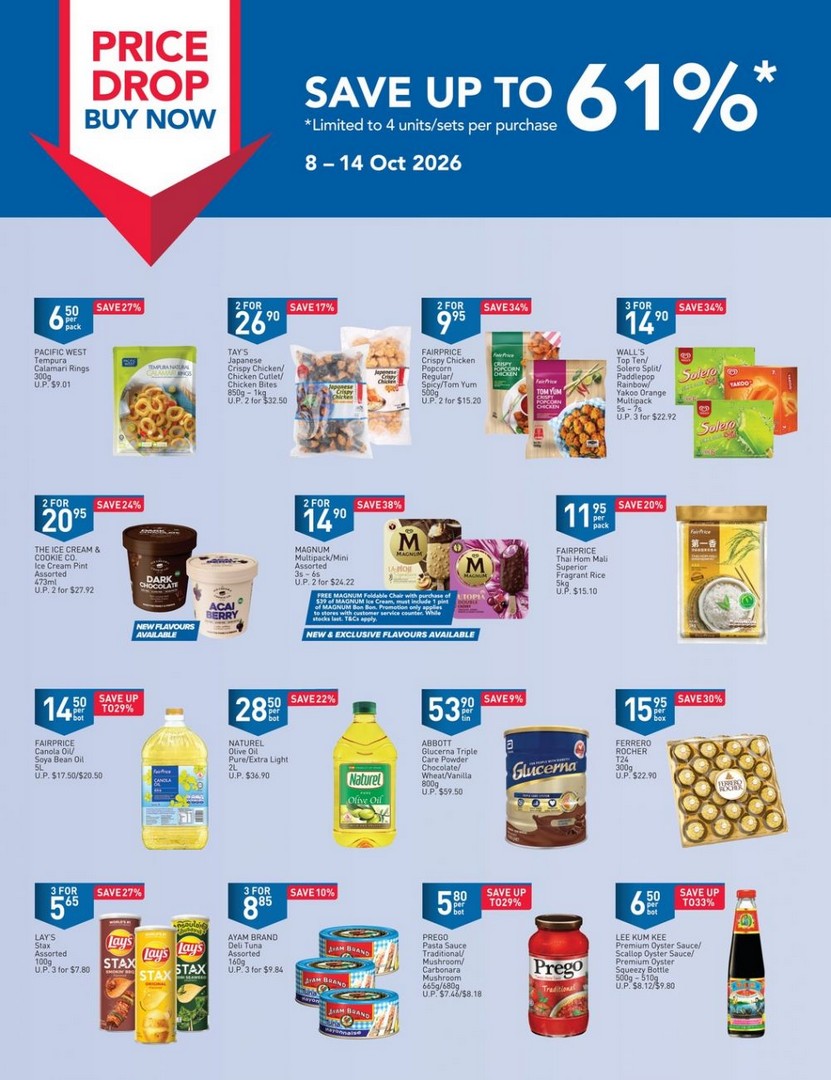NTUC-FairPrice-Price-Drop-Weekly-Promotion-–-Save-Up-to-61 8-14 October 2026: NTUC FairPrice: Price Drop Weekly Promotion – Save Up to 61% on Groceries, Frozen Food & Household Essentials Across Singapore