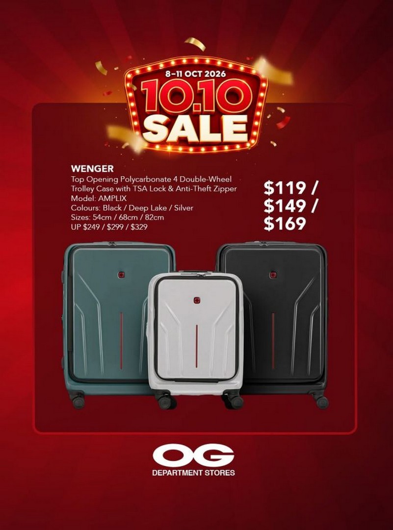 OG-Department-Stores-10.10-Sale-–-20-Off-Storewide-Plus-Extra-5-1 8-11 October 2026: OG Department Stores: 10.10 Sale – 20% Off Storewide Plus Extra 5% for OG Gold Members on Fashion, Luggage, Cookware & Home Essentials