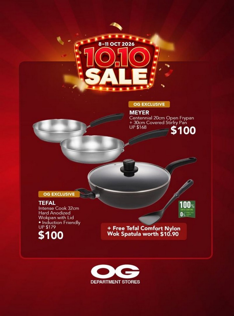 OG-Department-Stores-10.10-Sale-–-20-Off-Storewide-Plus-Extra-5-4 8-11 October 2026: OG Department Stores: 10.10 Sale – 20% Off Storewide Plus Extra 5% for OG Gold Members on Fashion, Luggage, Cookware & Home Essentials