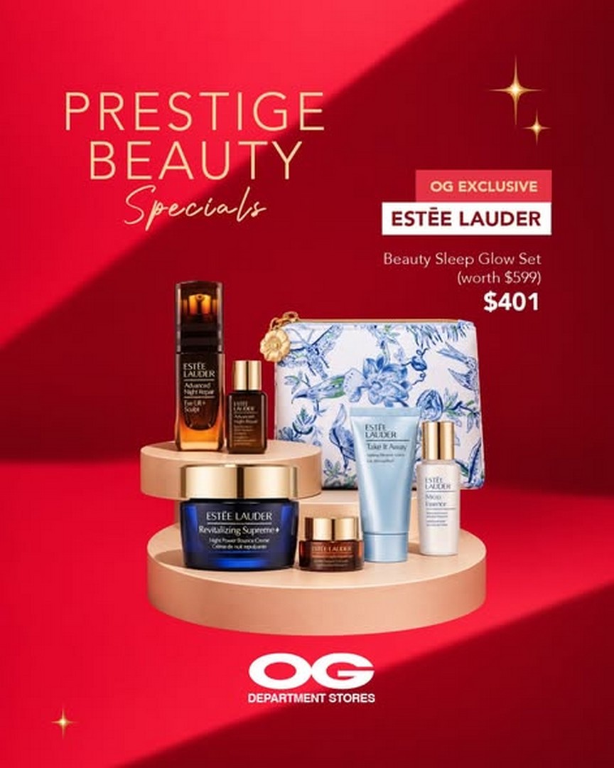 OG-Singapore-Festive-Beauty-Promotion-1 Now Till 4 November 2026: OG Singapore Festive Beauty Promotion – Get $20 Off $150 or $50 Off $300 and Enjoy Exclusive Estée Lauder, Lancôme & Shiseido Beauty Sets at OG Albert, OG People's Park and Online