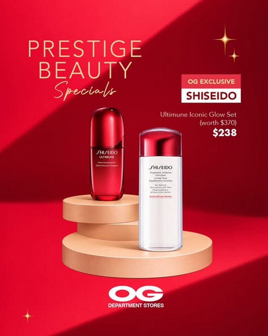 OG-Singapore-Festive-Beauty-Promotion-3 Now Till 4 November 2026: OG Singapore Festive Beauty Promotion – Get $20 Off $150 or $50 Off $300 and Enjoy Exclusive Estée Lauder, Lancôme & Shiseido Beauty Sets at OG Albert, OG People's Park and Online