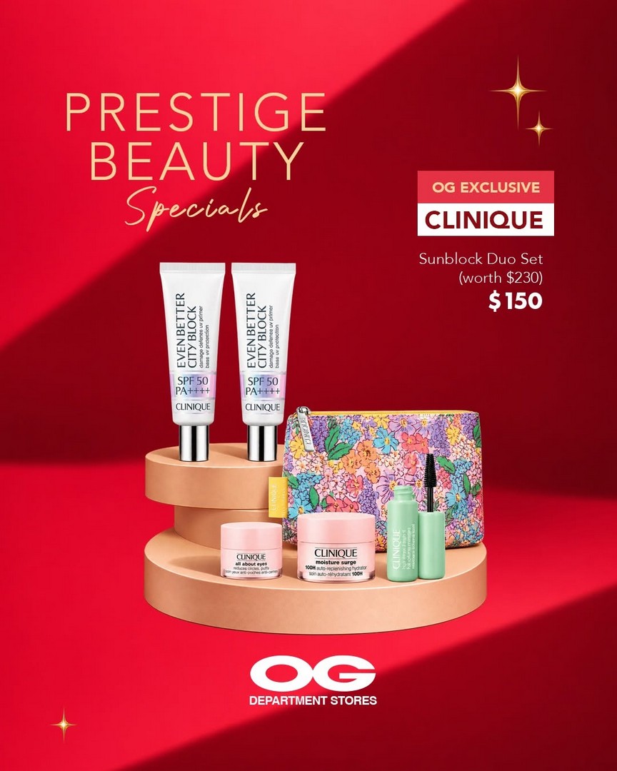 OG-Singapore-Festive-Beauty-Promotion-5 Now Till 4 November 2026: OG Singapore Festive Beauty Promotion – Get $20 Off $150 or $50 Off $300 and Enjoy Exclusive Estée Lauder, Lancôme & Shiseido Beauty Sets at OG Albert, OG People's Park and Online