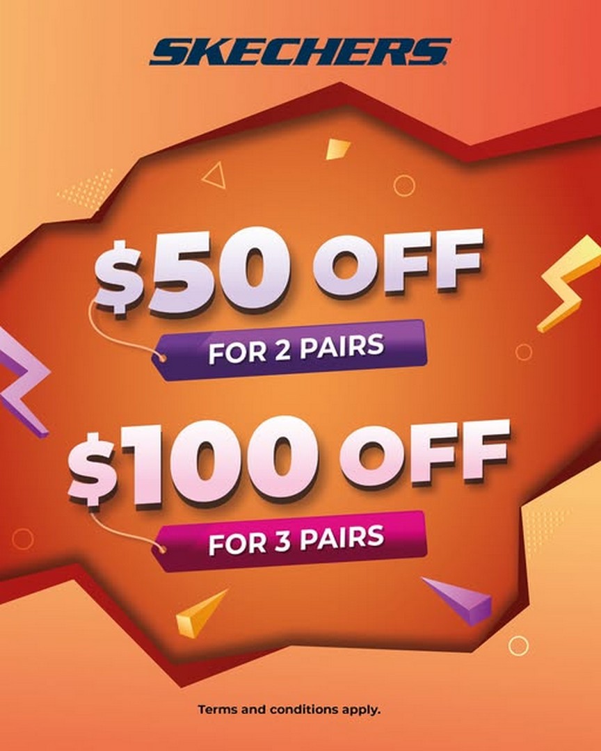 OG-Singapore-Save-50-on-2-Pairs-or-100-on-3-Pairs 9 October-16 November 2026: OG Singapore: Save $50 on 2 Pairs or $100 on 3 Pairs of Selected Skechers Footwear at OG Albert and OG People's Park