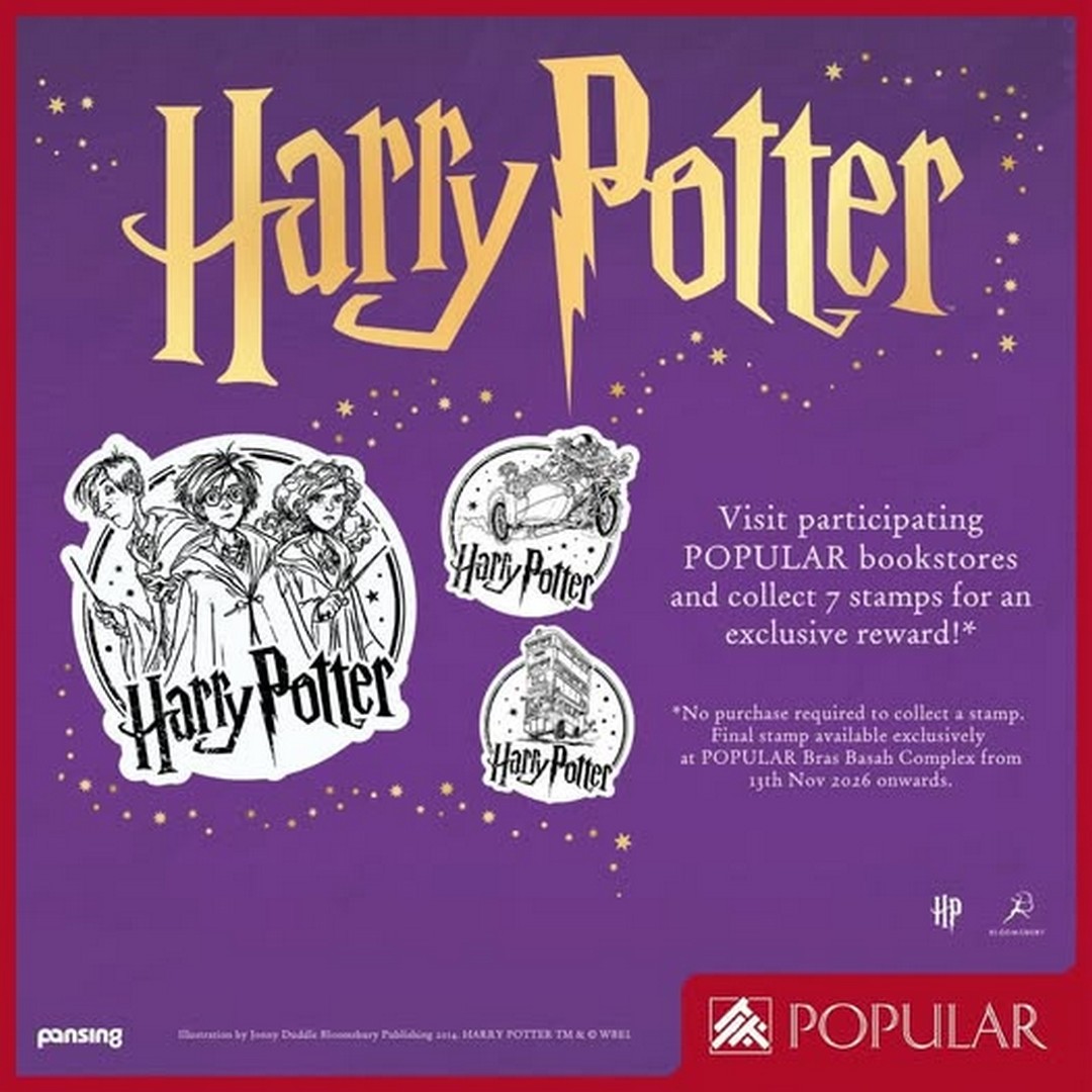 POPULAR-Bookstores-Singapore-Harry-Potter-7-Books-7-Stamps 3 October-31 December 2026: POPULAR Bookstores Singapore: Harry Potter 7 Books 7 Stamps Collection Promotion at Participating Stores, Final Stamp at Bras Basah Complex