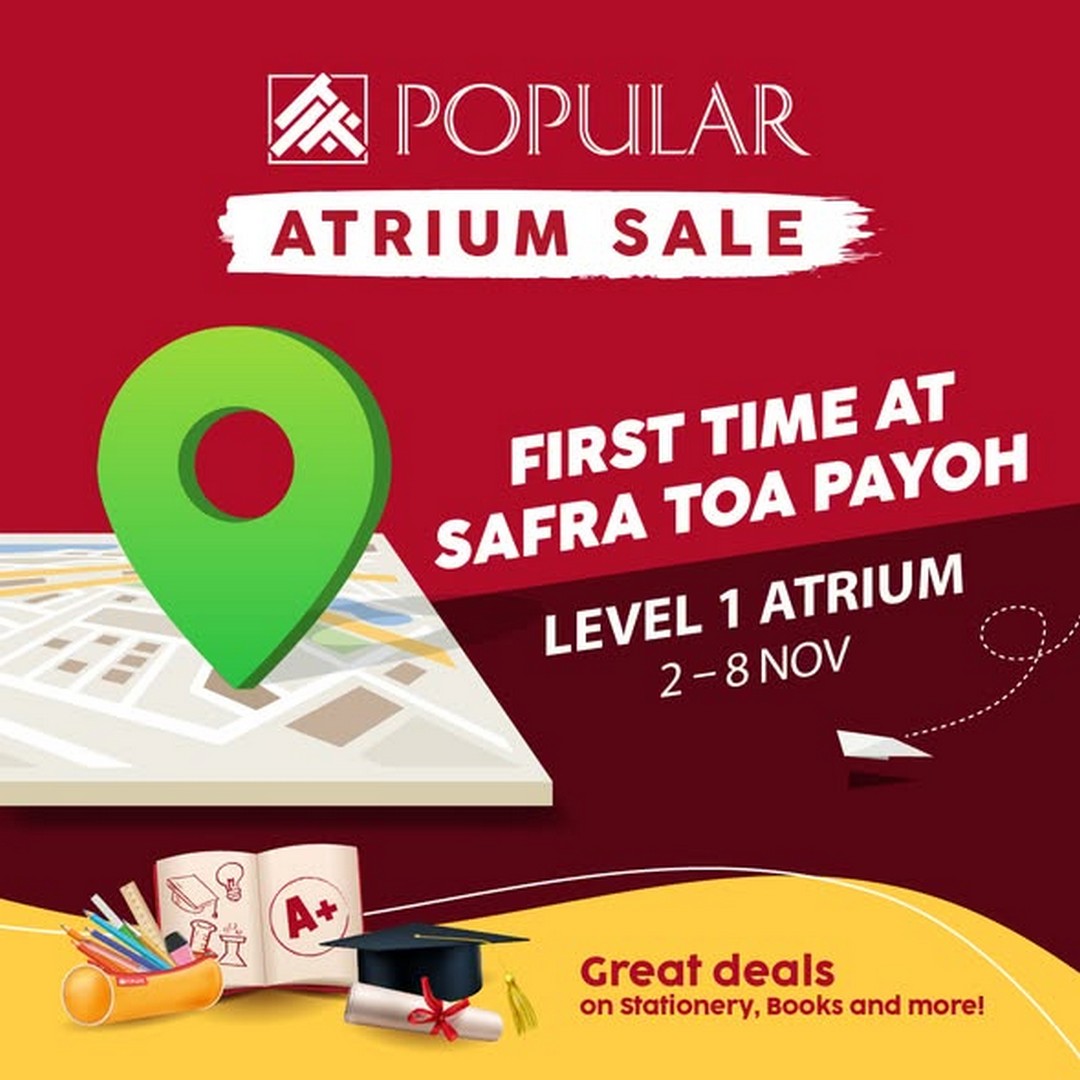 POPULAR-Singapore-Atrium-Sale-at-SAFRA-Toa-Payoh 2-8 November 2026: POPULAR Singapore Atrium Sale at SAFRA Toa Payoh – $1 Toys, Big Buffet Corner 8 for $10 & FREE $5 Discount Voucher