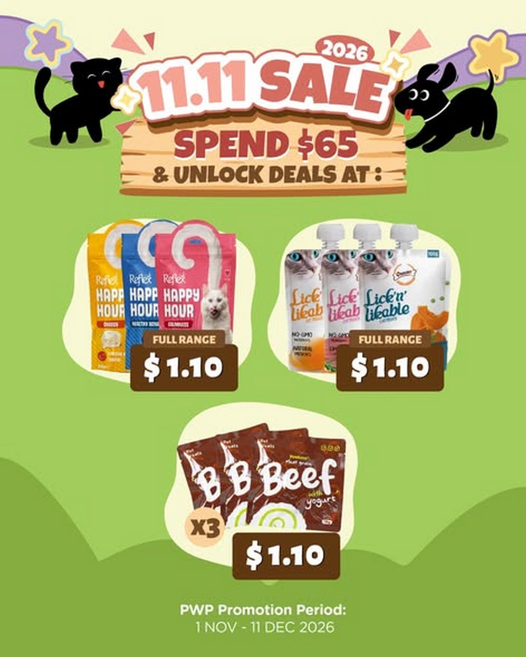 Pets-Station-November-Promotion-–-Spend-65-to-Unlock-Special-2 1 November-11 December 2026: Pets' Station November Promotion – Spend $65 to Unlock Special Deals from Just $1.10 or $11 In-Store