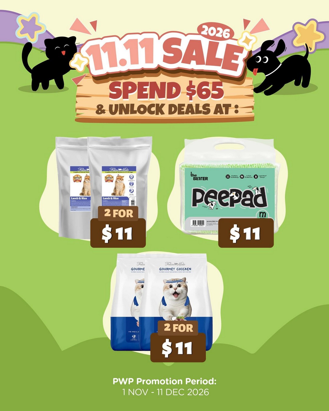 Pets-Station-November-Promotion-–-Spend-65-to-Unlock-Special-4 1 November-11 December 2026: Pets' Station November Promotion – Spend $65 to Unlock Special Deals from Just $1.10 or $11 In-Store