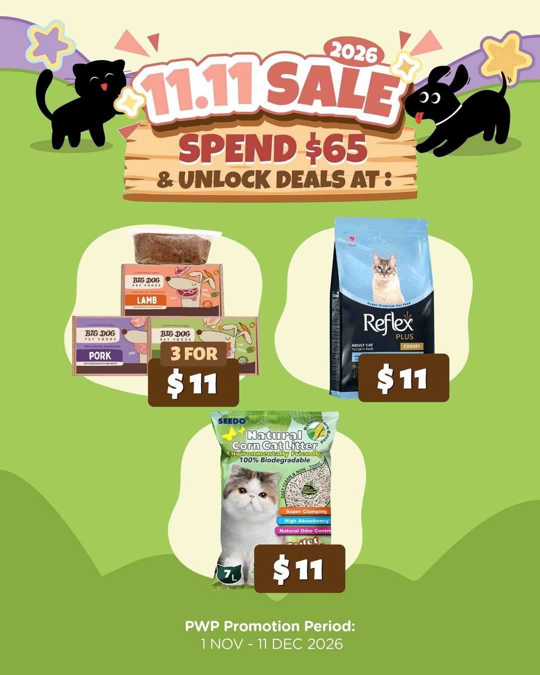 Pets-Station-November-Promotion-–-Spend-65-to-Unlock-Special-5 1 November-11 December 2026: Pets' Station November Promotion – Spend $65 to Unlock Special Deals from Just $1.10 or $11 In-Store