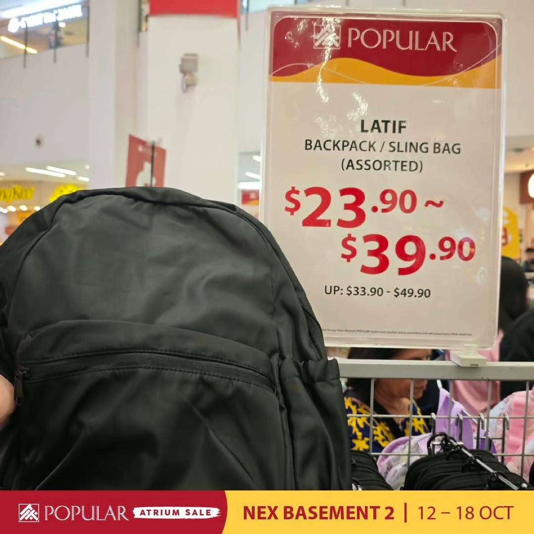 Popular-Bookstore-Singapore-Atrium-Sale-Promotion-at-NEX-7 Now Till 18 October 2026: Popular Bookstore Singapore: Atrium Sale Promotion at NEX with Up to 70% Off Books, Stationery and More