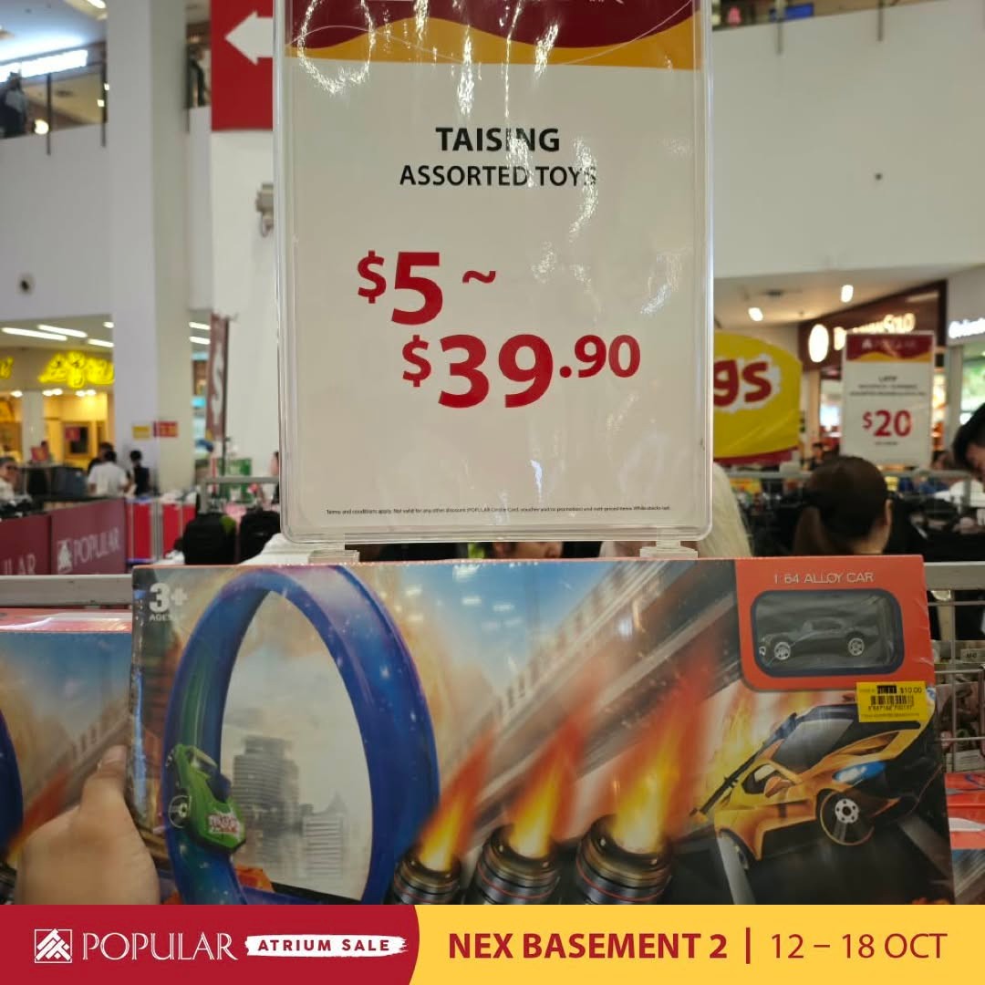 Popular-Bookstore-Singapore-Atrium-Sale-Promotion-at-NEX-8 Now Till 18 October 2026: Popular Bookstore Singapore: Atrium Sale Promotion at NEX with Up to 70% Off Books, Stationery and More