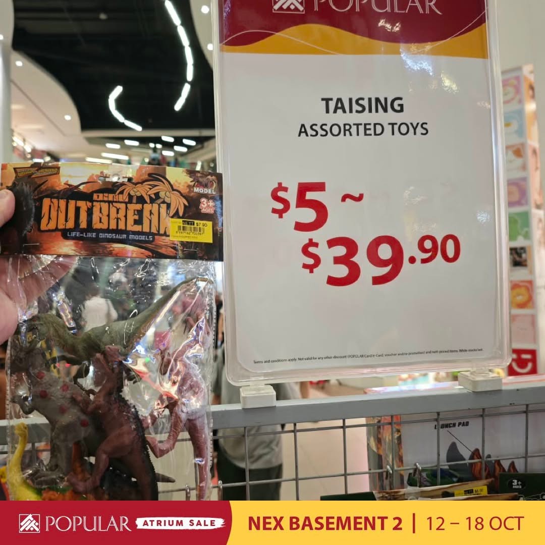 Popular-Bookstore-Singapore-Atrium-Sale-Promotion-at-NEX-9 Now Till 18 October 2026: Popular Bookstore Singapore: Atrium Sale Promotion at NEX with Up to 70% Off Books, Stationery and More