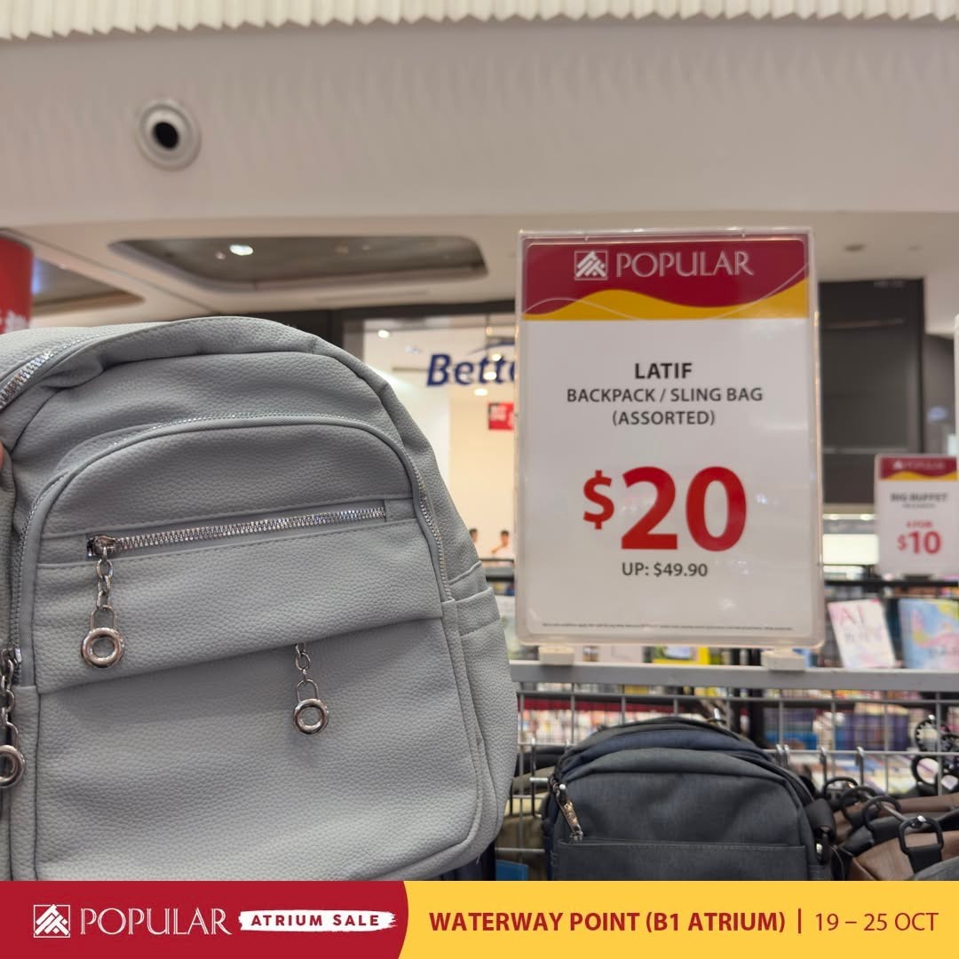 Popular-Bookstore-Singapore-Atrium-Sale-at-Waterway-Point-11 Now Till 25 October 2026: Popular Bookstore Singapore Atrium Sale at Waterway Point – Up to 70% Off Books, Stationery and More at B1 Atrium