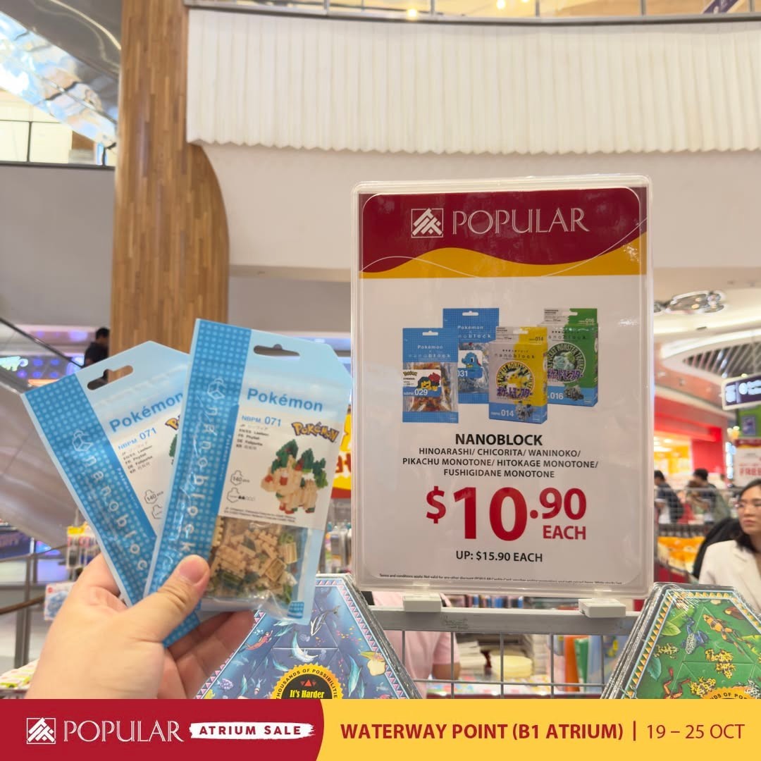 Popular-Bookstore-Singapore-Atrium-Sale-at-Waterway-Point-13 Now Till 25 October 2026: Popular Bookstore Singapore Atrium Sale at Waterway Point – Up to 70% Off Books, Stationery and More at B1 Atrium