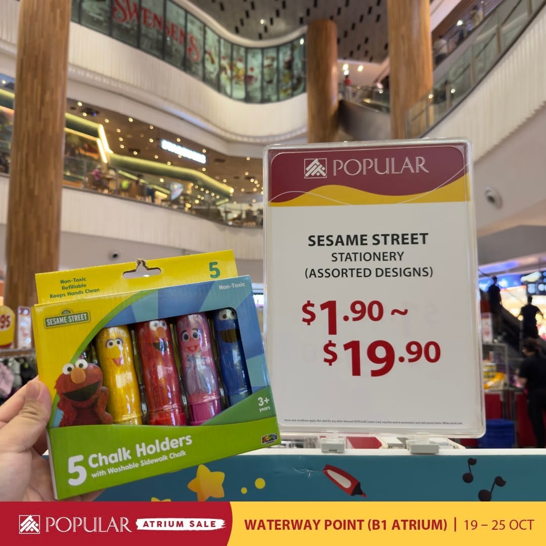 Popular-Bookstore-Singapore-Atrium-Sale-at-Waterway-Point-19 Now Till 25 October 2026: Popular Bookstore Singapore Atrium Sale at Waterway Point – Up to 70% Off Books, Stationery and More at B1 Atrium