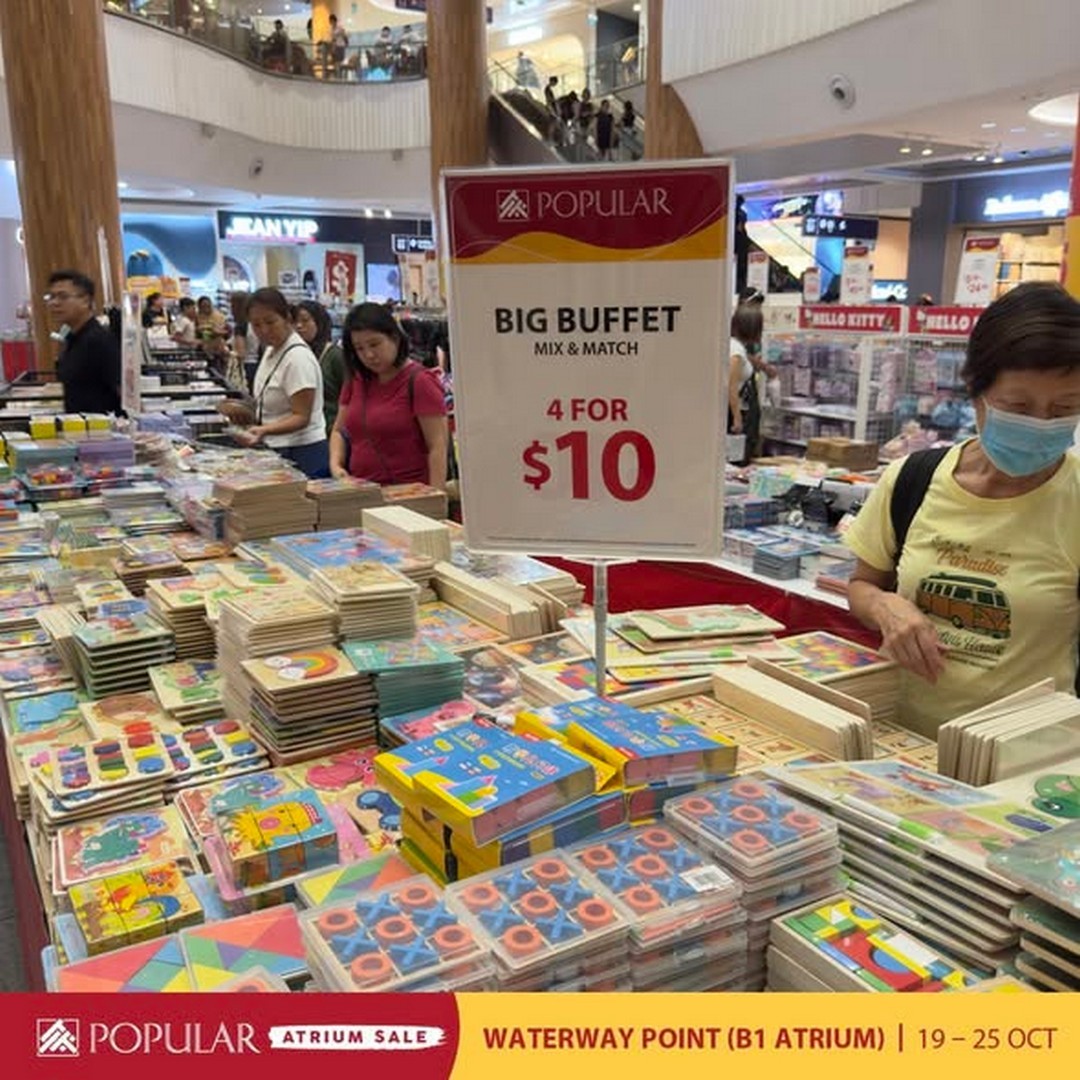 Popular-Bookstore-Singapore-Atrium-Sale-at-Waterway-Point-3 Now Till 25 October 2026: Popular Bookstore Singapore Atrium Sale at Waterway Point – Up to 70% Off Books, Stationery and More at B1 Atrium